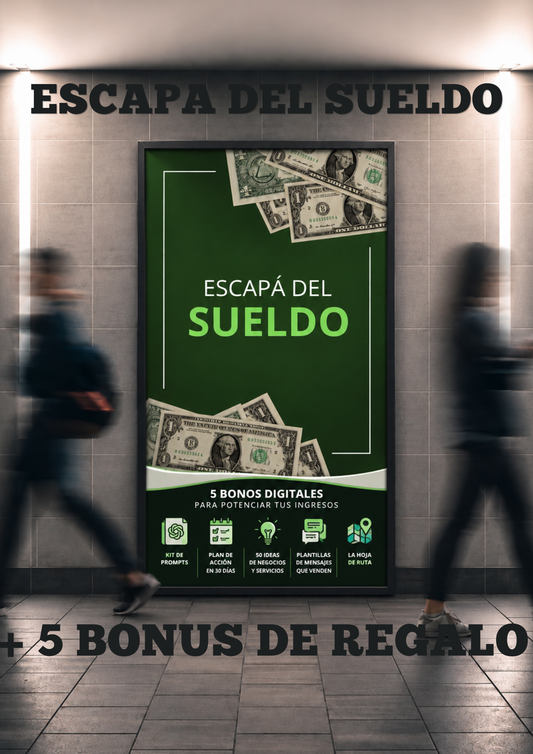 🔓ESCAPA DEL SUELDO🔓: 30 días para dejar de depender de una sola fuente de ingresos